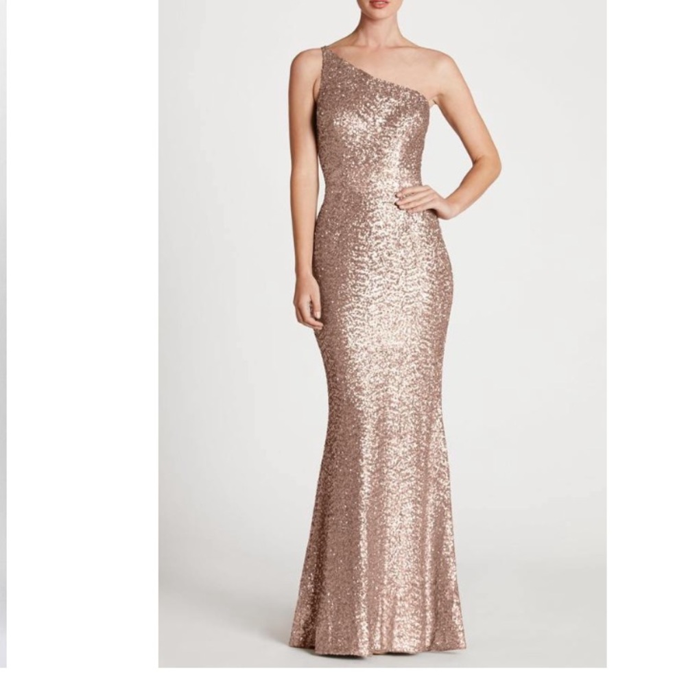 Stunning Rose Gold Dress the Population Gown